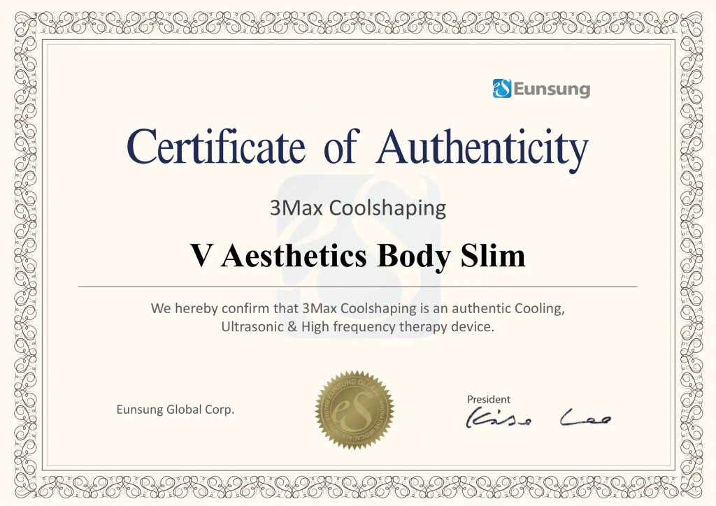 v thermo pulse certificate